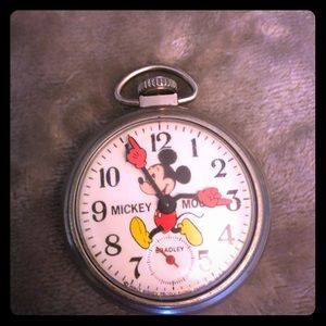 Vintage Bradley Mickey Mouse pocket watch